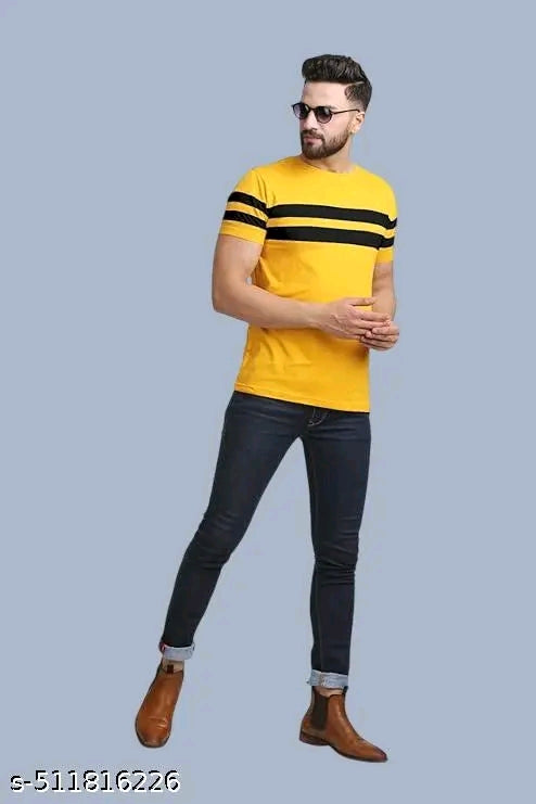 Cotton Blend Men Cotton Blend Regular Tshirts