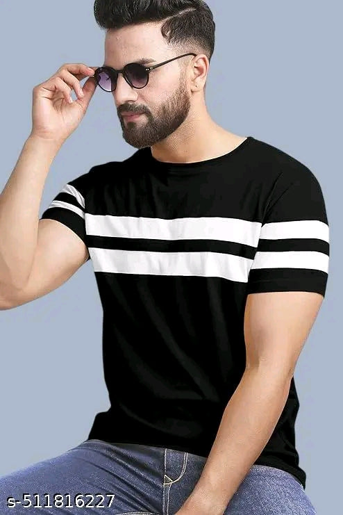 Cotton Blend Men Cotton Blend Regular Tshirts