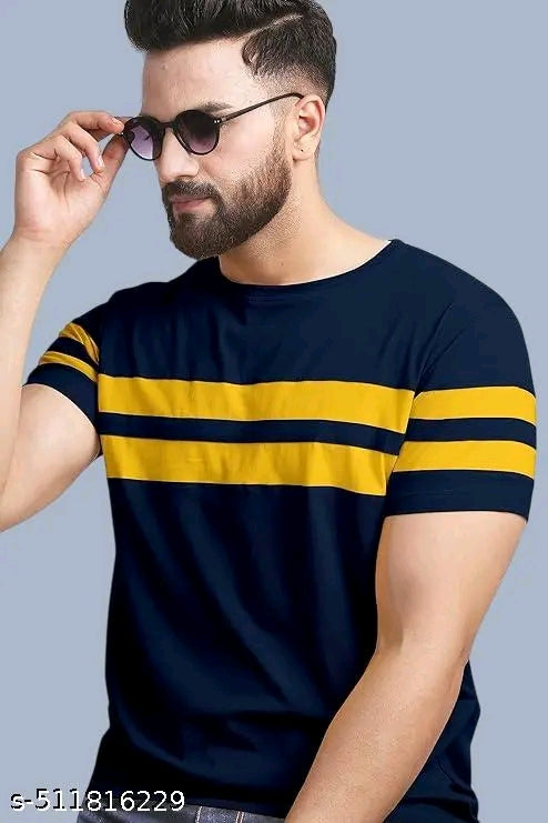 Cotton Blend Men Cotton Blend Regular Tshirts