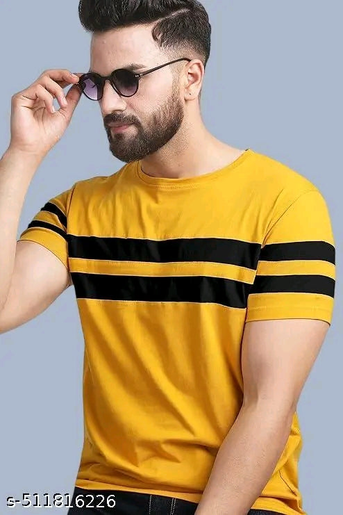 Cotton Blend Men Cotton Blend Regular Tshirts
