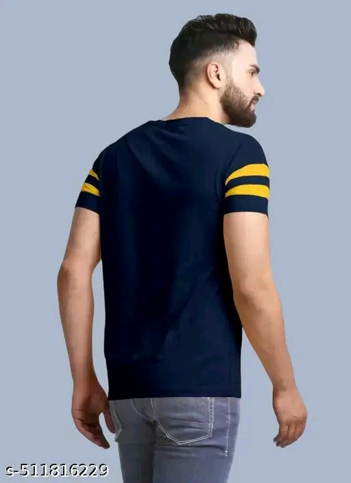Cotton Blend Men Cotton Blend Regular Tshirts
