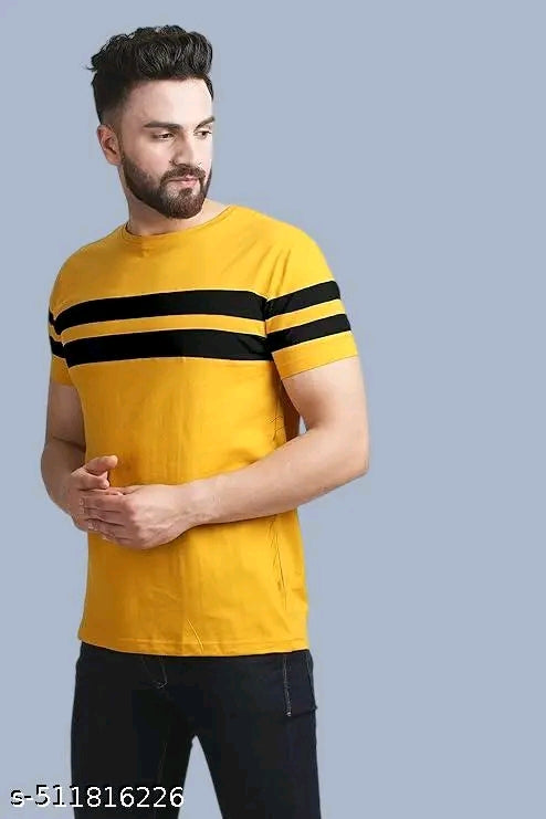 Cotton Blend Men Cotton Blend Regular Tshirts