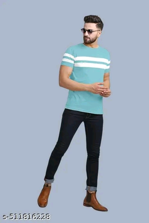 Cotton Blend Men Cotton Blend Regular Tshirts