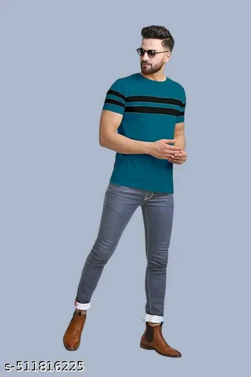 Cotton Blend Men Cotton Blend Regular Tshirts